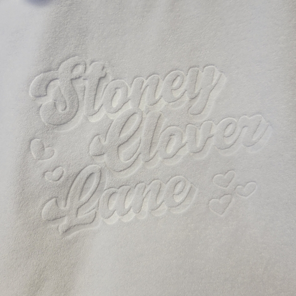 Stoney Clover Terrycloth Embossed Beach Tote White - Picture 9 of 11